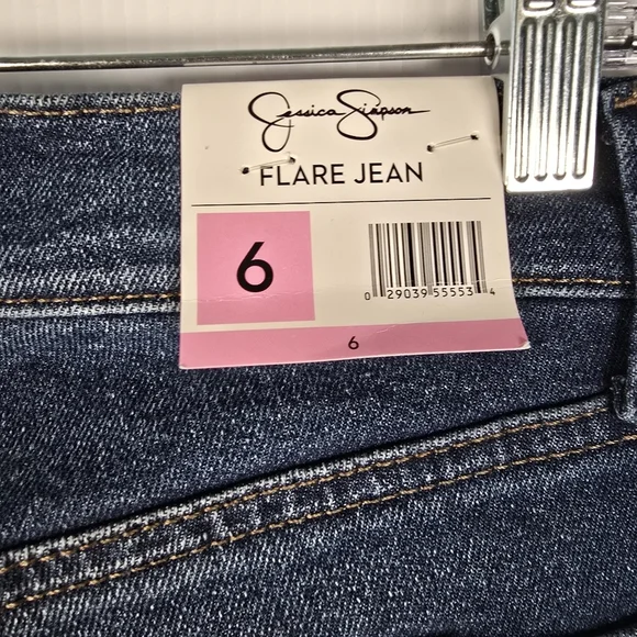NWT Jessica Simpson Women's High Rise Flare Jeans Size 6 Med Wash Stretch Casual - Picture 11 of 15
